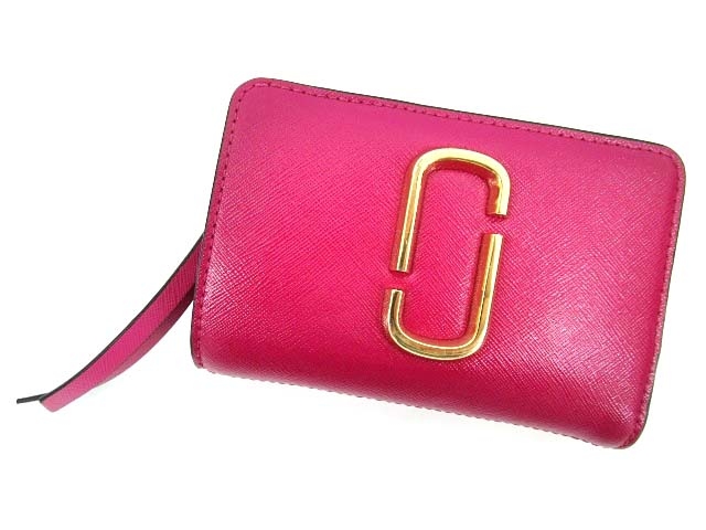 MARC JACOBS マークジェイコブス スナップショット すっぱ 赤 2つ折り財布 