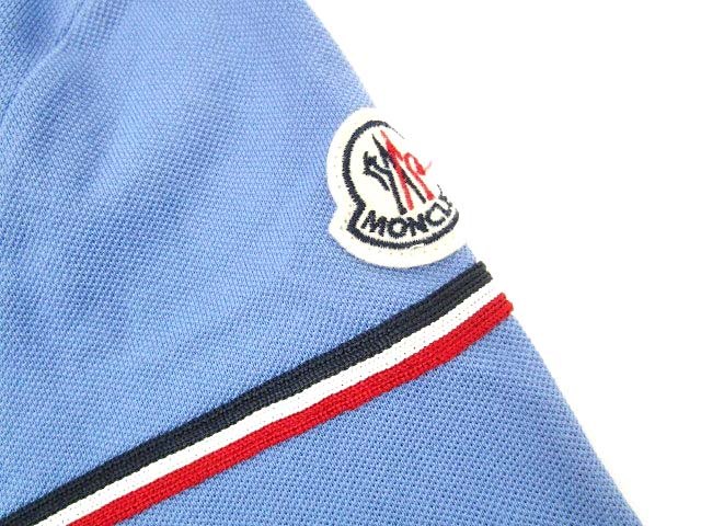 美品✨MONCLER モンクレール　マグリア　鹿子　半袖ポロシャツ　濃紺　M 極美品】モンクレール ポロシャツ ロゴワッペン ネイビー