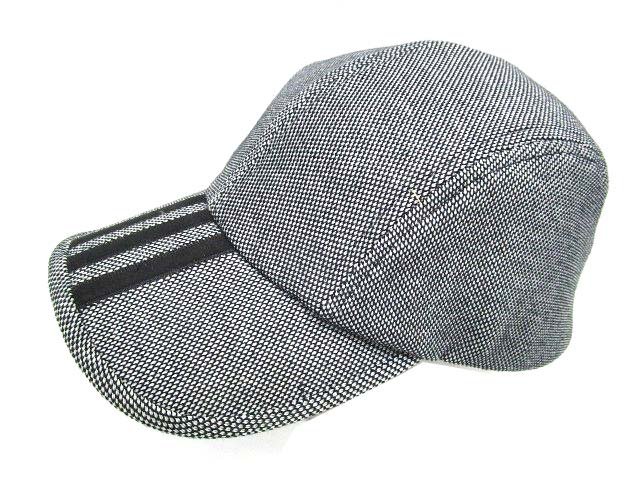 アディダス Adidas キャップ 帽子 スリーストライプ コットン混 ストラップバック F 57 60cm グレー C メンズ レディース 070 ベクトルパーク