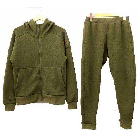 アディダス Adidas M Id Plsニット フルジップパーカー ジョガーパンツ 上下 セットアップ スポーツウエア S M カーキ 緑 グリーン Sej R メンズ 070 ベクトルパーク