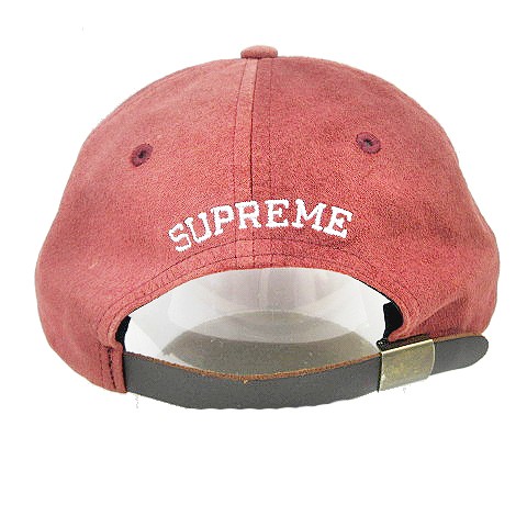 シュプリーム SUPREME 16AW Sロゴ レザー キャップ 帽子 Suede S Logo 