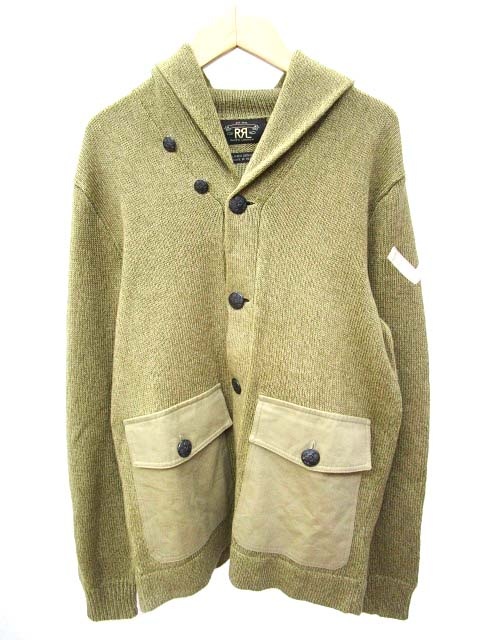 未使用品 ダブルアールエル RRL カーディガン ショールカラー  
