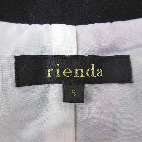 リエンダ Rienda 18aw フェイクパール ポイント チェスターコート ミディアム丈 ウール混 ダブル S 黒 ブラック R レディース 070 ベクトルパーク リエンダ Rienda 18aw フェイクパール ポイント チェスターコート ミディアム丈 ウール混 ダブル S 黒 ブラック R レディース 070 ベクトルパーク