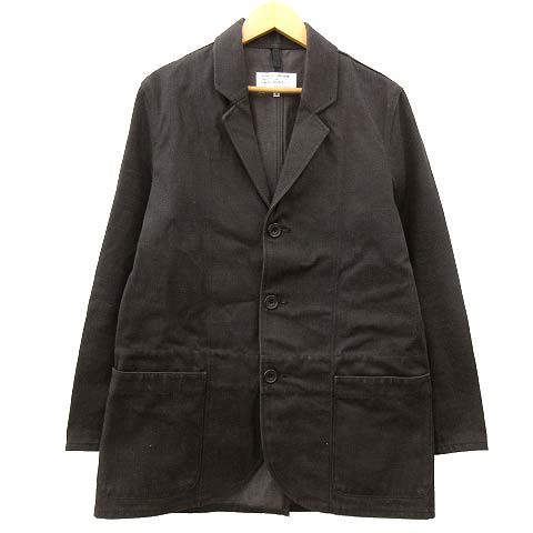 ジェネラルリサーチ General Research Hsptl Jacket コットンデニム テーラード ジャケット ブレザー シングル 3b M 黒 ブラック R メンズ 070 ベクトルパーク