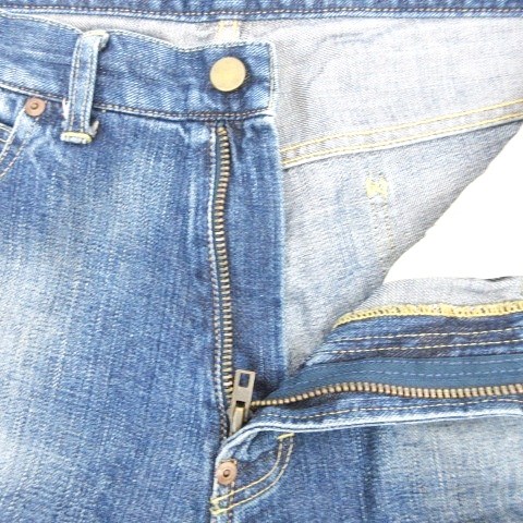 アンユーズド Unused デニム ハーフパンツ ジーンズ 赤耳 Used加工 Uw0067 リメイク コットン 2 M インディゴ 青 ブルー C0012 メンズ 070 ベクトルパーク