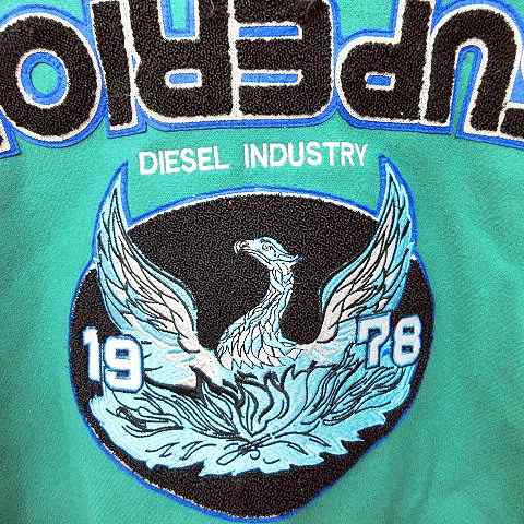 ディーゼル DIESEL 18SS スタジャン 袖レザー スタジアム ジャケット 