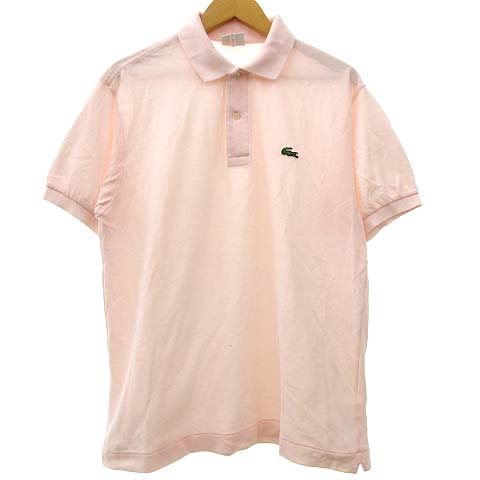 ラコステ Lacoste ポロシャツ カットソー 半袖 ワンポイント刺繍 コットン ベーシック 5 ピンク Sej R メンズ 070 ベクトルパーク