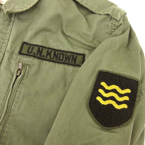 ザラマン Zara Man ミリタリー ジャケット ブルゾン ワッペン コットン L カーキ 緑 グリーン Sej R メンズ 070 ベクトルパーク