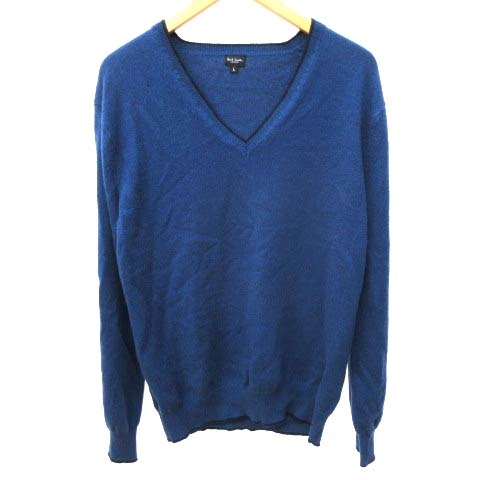 ポールスミス PAUL SMITH ニット セーター 長袖 カシミヤ100% Vネック 