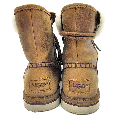 アグ UGG ☆AA☆ ムートンブーツ 1007710 レザー ミドルカット アグ UGG ☆AA☆ ムートンブーツ 1007710 レザー ミドルカット