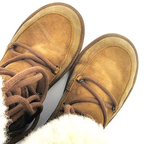 アグ UGG ☆AA☆ ムートンブーツ 1007710 レザー ミドルカット レース 
