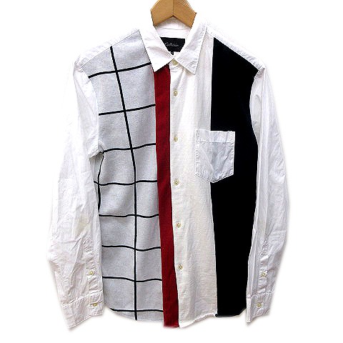 メンズビギ Men S Bigi Collective 配色 切替 シャツ 長袖 コットン m 白 ホワイト 紺 ネイビー 赤 レッド Nvw A メンズ 070 ベクトルパーク メンズビギ Men S Bigi Collective 配色 切替 シャツ 長袖 コットン m 白 ホワイト 紺 ネイビー 赤 レッド Nvw A メンズ 070 ベクトルパーク