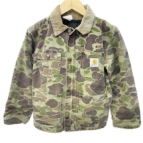 カーハート Carhartt ヴィンテージ ハンティング ジャケット カバーオール ダックハント カモ 迷彩 キャンバス キッズ 12 緑 グリーン K キッズ 070 ベクトルパーク カーハート Carhartt ヴィンテージ ハンティング ジャケット カバーオール ダックハント カモ 迷彩 キャンバス キッズ 12 緑 グリーン K キッズ 070 ベクトルパーク