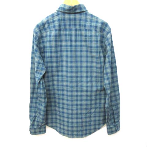 ダブルアールエル RRL シャツ 長袖 ヴィンテージ加工 ワーク チェック 
