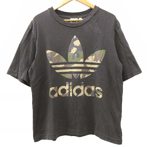 アディダスオリジナルス Adidas Originals Tシャツ カットソー 半袖 トレフォイルロゴ 迷彩 カモフラ クルーネック コットン S チャコールグレー R メンズ 070 ベクトルパーク アディダスオリジナルス Adidas Originals Tシャツ カットソー 半袖 トレフォイルロゴ 迷彩 カモフラ クルーネック コットン S チャコールグレー R メンズ 070 ベクトルパーク