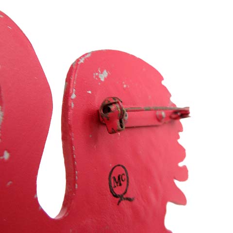 マックキュー Mcq ブローチ ピンブローチ フラミンゴ ヴィンテージ加工 ピンク Stk R メンズ レディース 070 ベクトルパーク