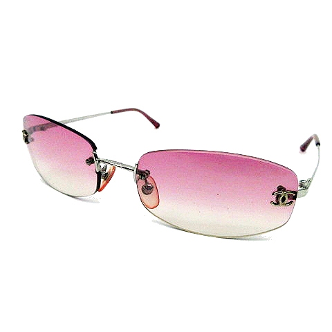 シャネル CHANEL サングラス 4002 スクエア ノンリム 縁なし メタル  