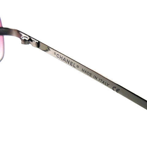 CHANELサングラス・シルバー／4002型・メタル シャネル CHANEL サングラス 4002 スクエア ノンリム 縁なし
