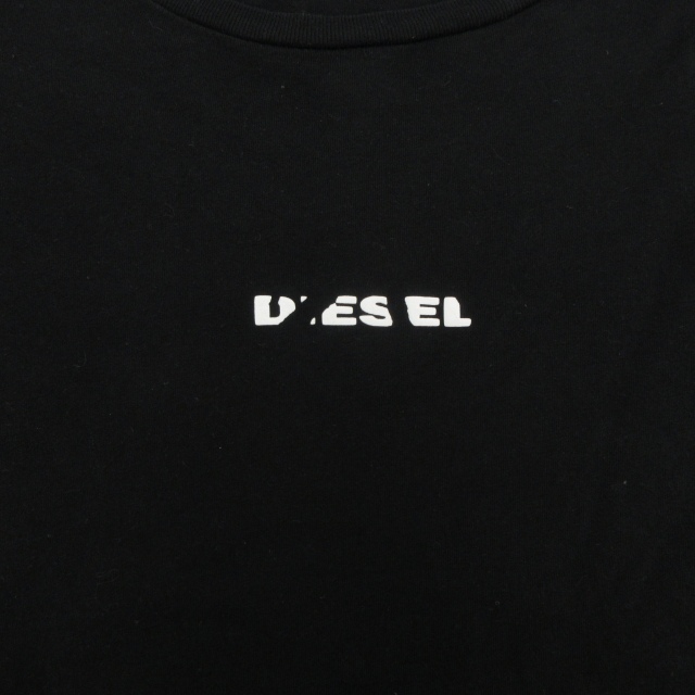 【美品】DIESEL ディーゼル 黒 長袖 Tシャツ ブラック L Dロゴ DIESEL（ディーゼル）の「レディース 長袖Tシャツ トップス D