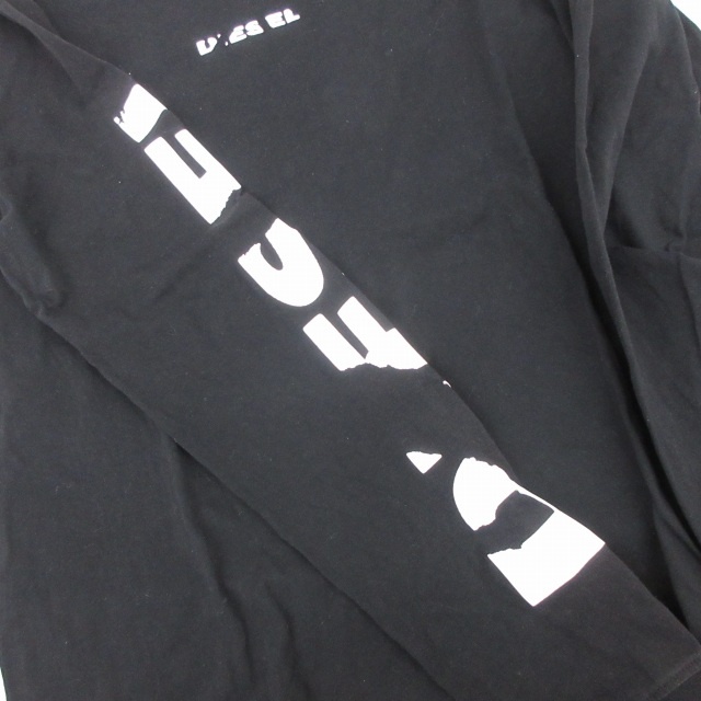 ディーゼル DIESEL Tシャツ 長袖 ロンT 国内正規 袖ロゴ クルー