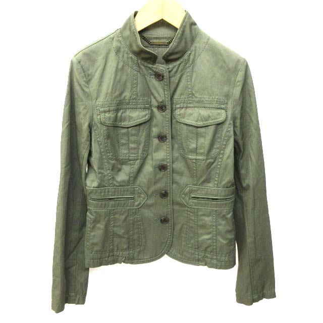 マイケルコース Michael Kors ミリタリージャケット 光沢 ストレッチ M カーキ 緑 グリーン Nvw C レディース 070 ベクトルパーク