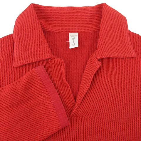 ミュウミュウ miumiu ポロシャツ 七分袖 プルオーバー サーマル