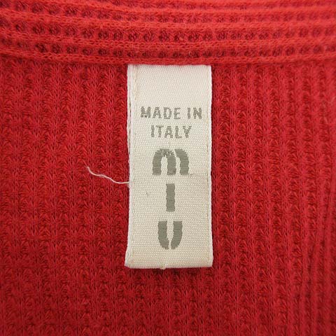 ミュウミュウ miumiu ポロシャツ 七分袖 プルオーバー サーマル