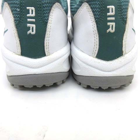 ナイキ Nike スニーカー スウッシュ刺繍 ゴルフ シューズ レザー 23cm 白 ホワイト 緑 グリーン C1218 メンズ 070 ベクトルパーク