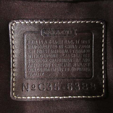 コーチ COACH 6388 ミニシグネチャー ショルダーバッグ キャンバス