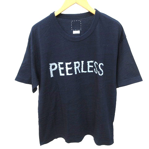 未使用品 ビズビム Visvim ss Jumbo Tee S S Peerless Dk Indigo Tシャツ 半袖 M 2 インディゴ ブルー 紺 K メンズ 070 ベクトルパーク