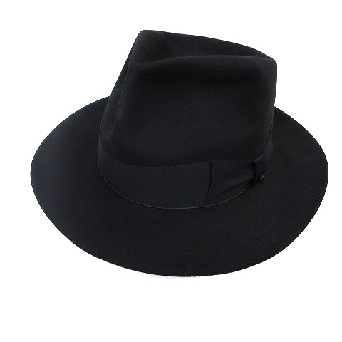 グラッドハンド Glad Hand Co ビーバー ハット フェルトハット 中折れ 帽子 Ghco H02 初期 60cm 黒 ブラック K1228 メンズ 070 ベクトルパーク