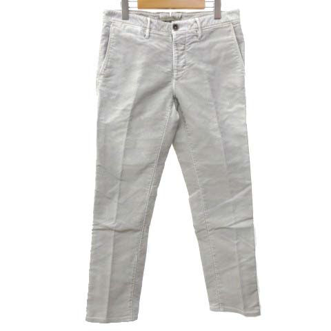 インコテックス Incotex テーラード パンツ スリムシルエット Used加工 カジュアル 32 ライトグレー S Ibs91 メンズ 070 ベクトルパーク