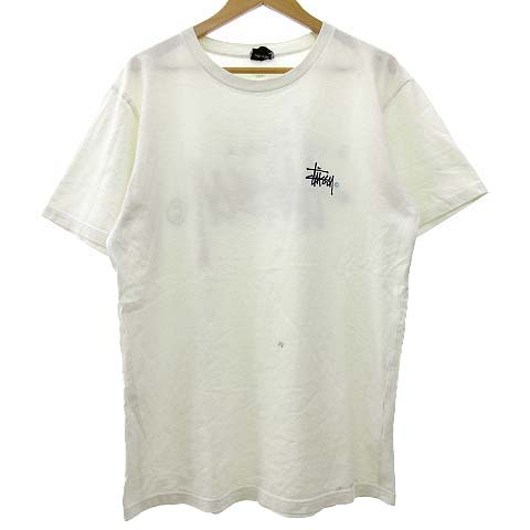 ステューシー STUSSY Tシャツ カットソー 半袖 ロゴ プリント クルー 
