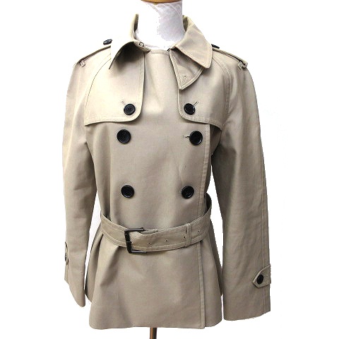 コーチ Coach トレンチ コート ショート丈 フレア Aライン ダブル ウエストベルト スプリング 国内正規 M ベージュ Ibs93 K レディース 070 ベクトルパーク