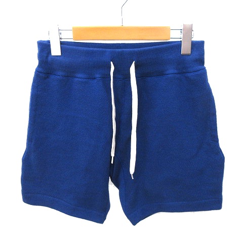 ヤエカ Yaeca ショートパンツ スウェットショーツ イージー ウエストゴム Xs 青 ブルー K メンズ 070 ベクトルパーク