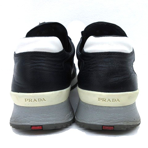 プラダスポーツ スニーカー26.5cm プラダスポーツ PRADA SPORT スニーカー レザー 5 黒 ブラック