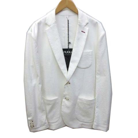 ウノピュウノウグァーレトレ 1piu1uguale3 テーラードジャケット Wrinkle 2b Jkt シングル 2b 本切羽 センターベント Mrb193 コットン混 リネン混 Vii L 白 ホワイト Ibo1 C メンズ 070 ベクトルパーク