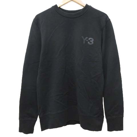 ワイスリー Y-3 トレーナー CF0455 胸ロゴプリント クルーネック 