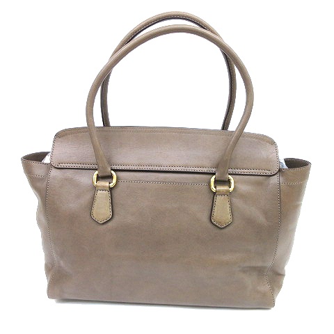 サザビー Sazaby トートバッグ レザー フラップ 底鋲 B5サイズ グレー Nvw K レディース 070 ベクトルパーク