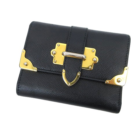 最終値下げ】PRADA プラダショルダーバッグカイエ 広げれ サフィアーノ  