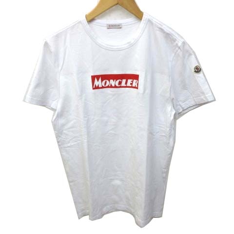 モンクレール Moncler 19aw Tシャツ ボックスロゴ 半袖 E 国内正規 コットン M 白 ホワイト C メンズ 070 ベクトルパーク
