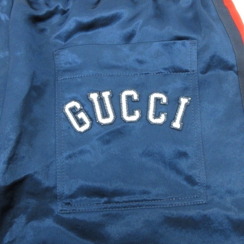 グッチ GUCCI 19SS ショートパンツ 534964 光沢 サテン NY Yankees 