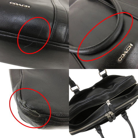COACH(コーチ) ジャンク レザー ビジネスバッグ ブラウン ブリーフケース 茶  最終値下げ coachレザービジネスバッグ 黒 コーチ(COACH) ビジネス