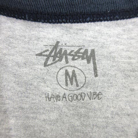 ステューシー STUSSY ワールドツアー ラグランTシャツ カットソー 七分 