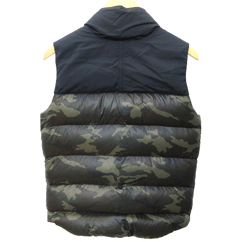 ソフネット SOPHNET. × FRAGMENT DESIGN ダウンベスト 切替 迷彩柄 