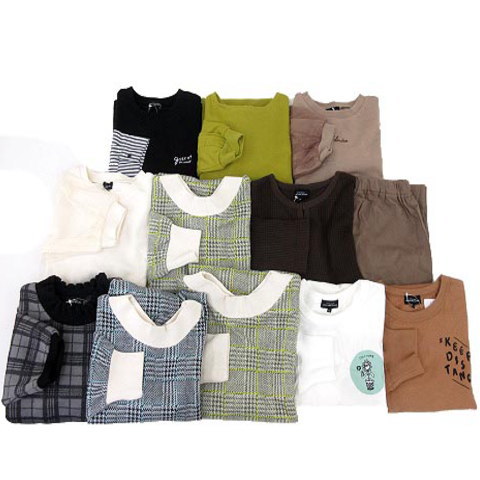 未使用品 グリーンレーベルリラクシング ユナイテッドアローズ Green Label Relaxing 子供服 11点セット トップス 長袖 ワンピース ルームウェア セットアップ 115 145 黒 ブラック 白 ホワイト 茶 ブラウン Ecr4 R キッズ 070 ベクトルパーク