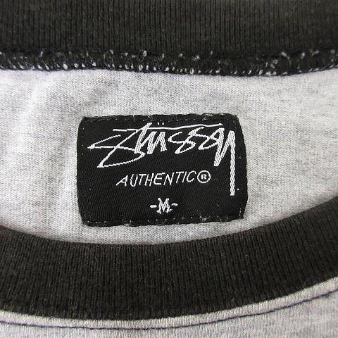 ステューシー STUSSY ラグラン Tシャツ カットソー 七分袖 バックロゴ 