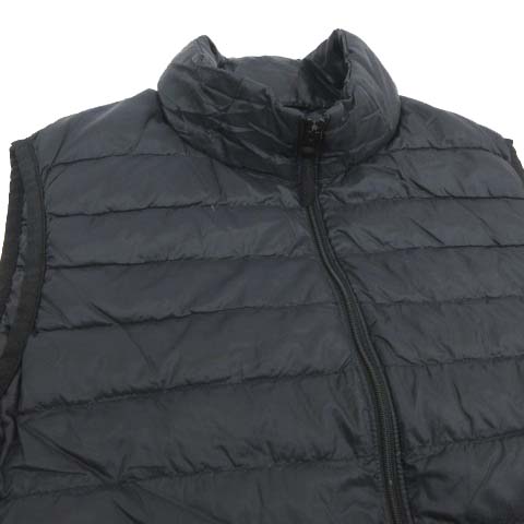 ユニクロ Uniqlo ライト ダウン ベスト スタンドカラー 薄手 インナーダウン 約mサイズ 黒 ブラック Nvw S メンズ 070 ベクトルパーク