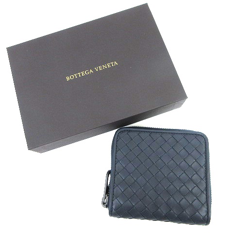 未使用品 ボッテガヴェネタ BOTTEGA VENETA 二つ折り財布 イントレ 