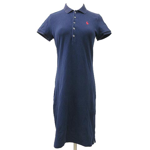ラルフローレン Ralph Lauren Sport ポロワンピース 半袖 ミニ ワンポイント刺繍 コットン S 160 84a 紺 ネイビー 国内正規 Nvw R0706 レディース 070 ベクトルパーク